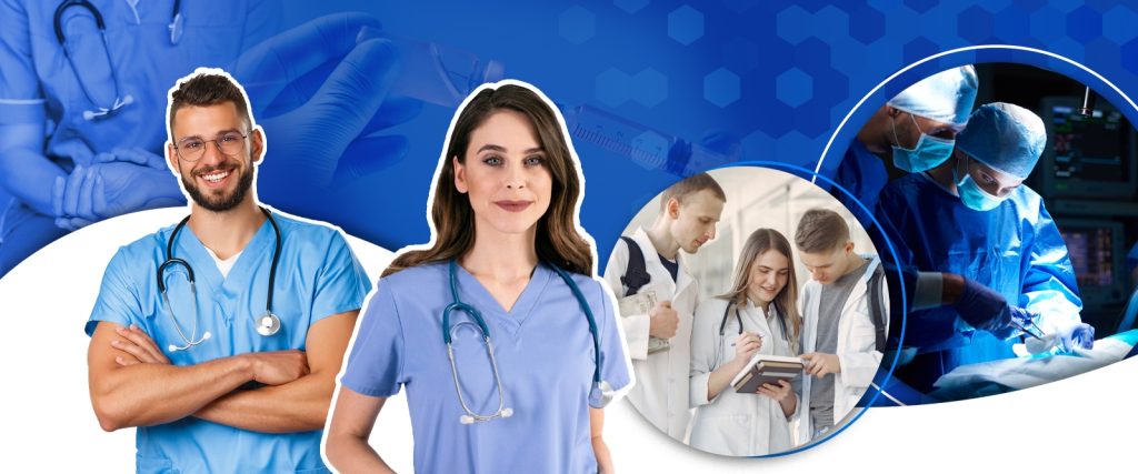 Banner representativo de los cursos de extensión para estudiantes, egresados y profesionales en Enfermería