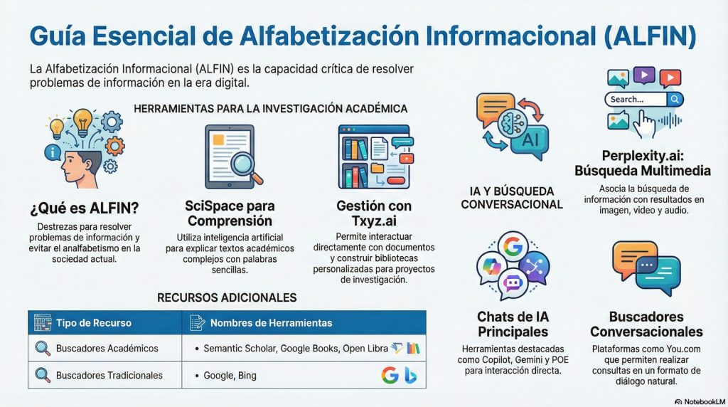 Encuentra, evalúa y usa la información con criterio: tu brújula digital hacia el conocimiento.